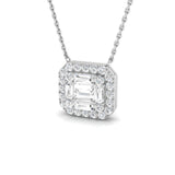Brace Baguette & Brilliant Diamond Pendant 0.75ct Gold (Without Chain )