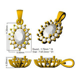 Avion Gemstone Pendant Diana 1ct to 1.5ct Gold (Without Chain )