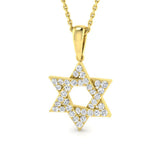 9ct Yellow Gold 0.34ct Lab Grown Diamond Religious Pendant