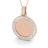 Fungi Baguette Brilliant Pendant 2.5ct Gold (Without Chain )