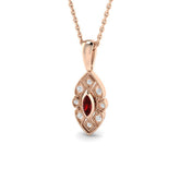 Evoke Ruby Pendant 0.15ct to 0.2ct Gold (Without Chain )