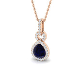 Fonda Blue Sapphire Pendant 1.25ct to 1.75ct Gold (Without Chain )