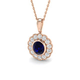 Folly Blue Sapphire Pendant 1.5ct Gold (Without Chain )