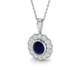 Folly Blue Sapphire Pendant 1.5ct Gold (Without Chain )