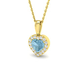 Fogey Aquamarine Pendant 0.75ct Gold (Without Chain )