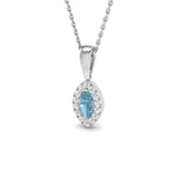 Folio Aquamarine Pendant 0.33ct Gold(Without Chain )