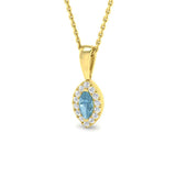 Folio Aquamarine Pendant 0.33ct Gold(Without Chain )