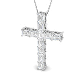 Cross Diamond Pendant Necklace Without Chain | Lab or Natural Diamonds