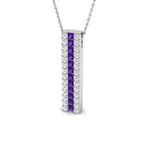 Glary Amethyst Pendant 1.25ct Gold (Without Chain )
