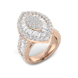 Lab-Grown Diamond Baguette & Round Brilliant Ring | 3ct