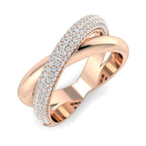 Criss Cross Diamond Ring | Lab-Grown & Natural Diamonds