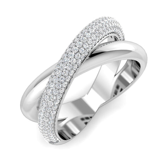 Criss Cross Diamond Ring | Lab-Grown & Natural Diamonds