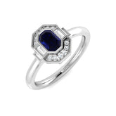 Diamond Perth Blue Sapphire Ring | 0.75ct - 2.25ct