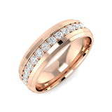 Round Diamond Full Eternity Ring | Lab & Natural | 1.00 Ct | Heavy Band