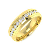 Round Diamond Full Eternity Ring | Lab & Natural | 1.00 Ct | Heavy Band