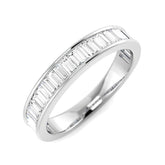 Baguette Diamond Half Eternity Ring | 1.75ct