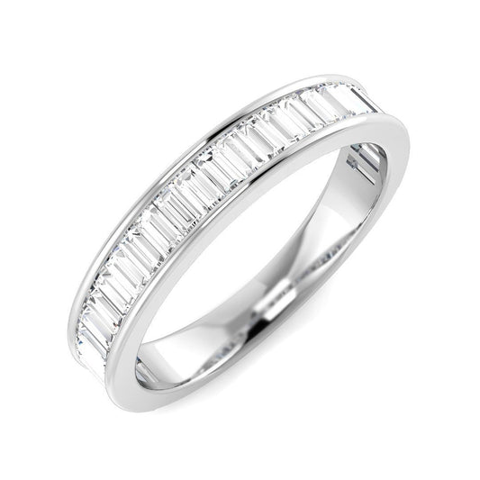 Baguette Diamond Half Eternity Ring | 1.75ct
