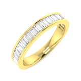 Baguette Diamond Half Eternity Ring | 1.75ct