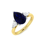 Sapphire Engagement Ring Three Stone