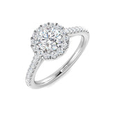 0.89Ct Lab Grown Diamond Ring in 9k White Gold | Ring Size - M