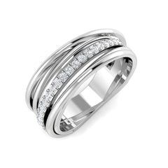 0.30Carat D-E/VS Lab Grown Diamond Fancy Wedding Ring 9k White Gold Ready To Ship