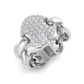 Diamond Caerphissy Fancy Ring | 0.5ct | Hallmarked Gold & Platinum