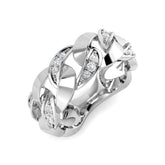 Diamond Crewe Fancy Ring | 0.2ct | Hallmarked Gold & Platinum