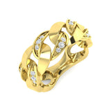 Diamond Woven Band Fancy Ring | 0.2ct | Hallmarked Gold & Platinum