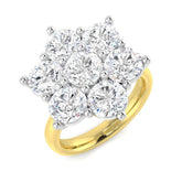 4.79Ct Lab Grown Diamond Ring in 9k Two Tone | Ring Size - M