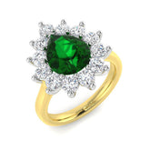 3.29Ct Lab Grown Diamond Ring in 9k Yellow Gold | Ring Size - M
