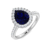 2.67Ct Lab Grown Diamond Ring in 9k White Gold | Ring Size - M