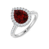2.53Ct Lab Grown Diamond Ring in 9k White Gold | Ring Size - M