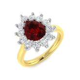 2.82Ct Lab Grown Diamond Ring in 9k Yellow Gold | Ring Size - M