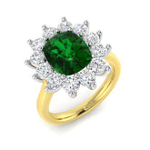 3.82Ct Lab Grown Diamond Ring in 9k Yellow Gold | Ring Size - M