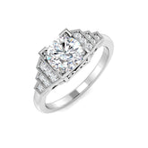 1.20Carat D-E/VS Lab Grown Diamond Vintage Engagement Ring 9k Yellow Gold Ready To Ship
