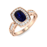 Diamond ktamforb Blue Sapphire Ring | 1.75ct - 2ct
