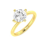 1.5Ct Lab Grown Diamond Ring in 9k Yellow Gold | Ring Size - M