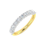 Diamond Csybebabk Half Eternity Ring | 0.75ct