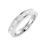 Diamond Half Eternity Ring | 1ct | Hallmarked Gold & Platinum