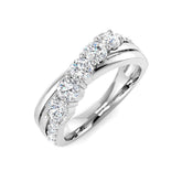 0.93Ct Lab Grown Diamond Ring in 9k White Gold | Ring Size - M