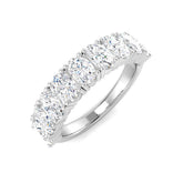 2.30Carat D-E/VS Lab Grown Diamond Half Eternity Wedding Ring 9k White Gold Ready To Ship