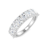 1.80Carat D-E/VS Lab Grown Diamond Half Eternity Wedding Ring 9k White Gold Ready To Ship