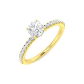 Diamond Hereforb Engagement Ring | 0.75ct | Hallmarked Gold & Platinum