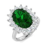 Diamond Jebburgh Diana Ring | 3ct - 5ct | Hallmarked Gold & Platinum
