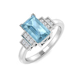 Diamond kouthgate Aquamarine Ring | 1ct - 1.75ct