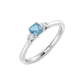 Diamond Fetcham Aquamarine Ring | 0.3ct - 0.5ct