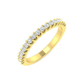 0.33Ct Lab Grown Diamond Ring in 9k Yellow Gold | Ring Size - M