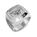 Luxury Eagle Crest Diamond Fancy Ring | 0.75ct | Hallmarked