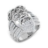 Diamond Besvoir Fancy Ring | 2.25ct | Hallmarked Gold & Platinum
