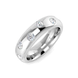 Diamond Corfe Half Eternity Ring | 0.5ct | Hallmarked Gold & Platinum